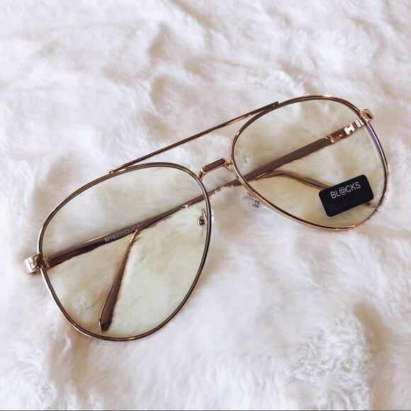 Jane Gold Aviator Computer Blue Light Glasses - Picture 3 of 8